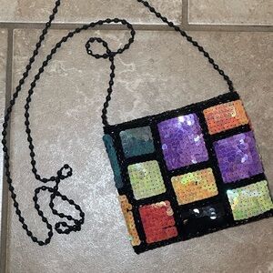 Multicolor Sequin Crossbody Bag